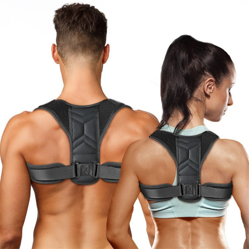 Posture Pole Corrector - 調節可能な姿勢矯正器ネックブレーストレーニング機器ホームオフィス男性女性姿勢肩サポート矯正ベルト