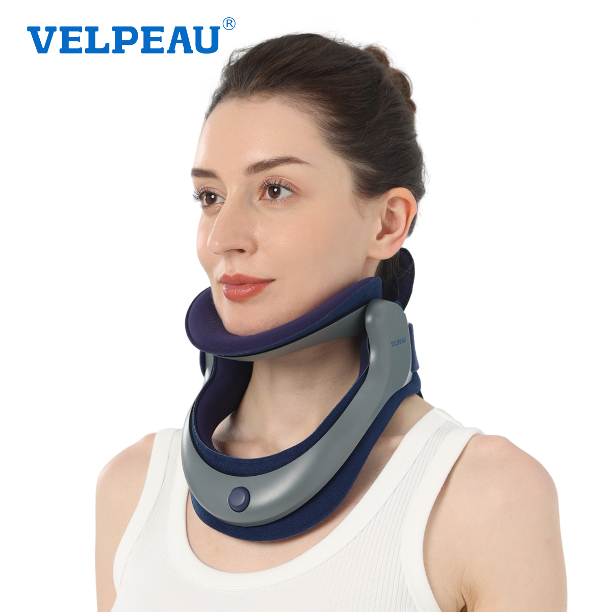 Posture Pole Corrector - VELPEAUネックトラクションデバイス、脊椎圧力と痛みの緩和用、調整可能なネックストレッチャー、頸椎姿勢矯正器