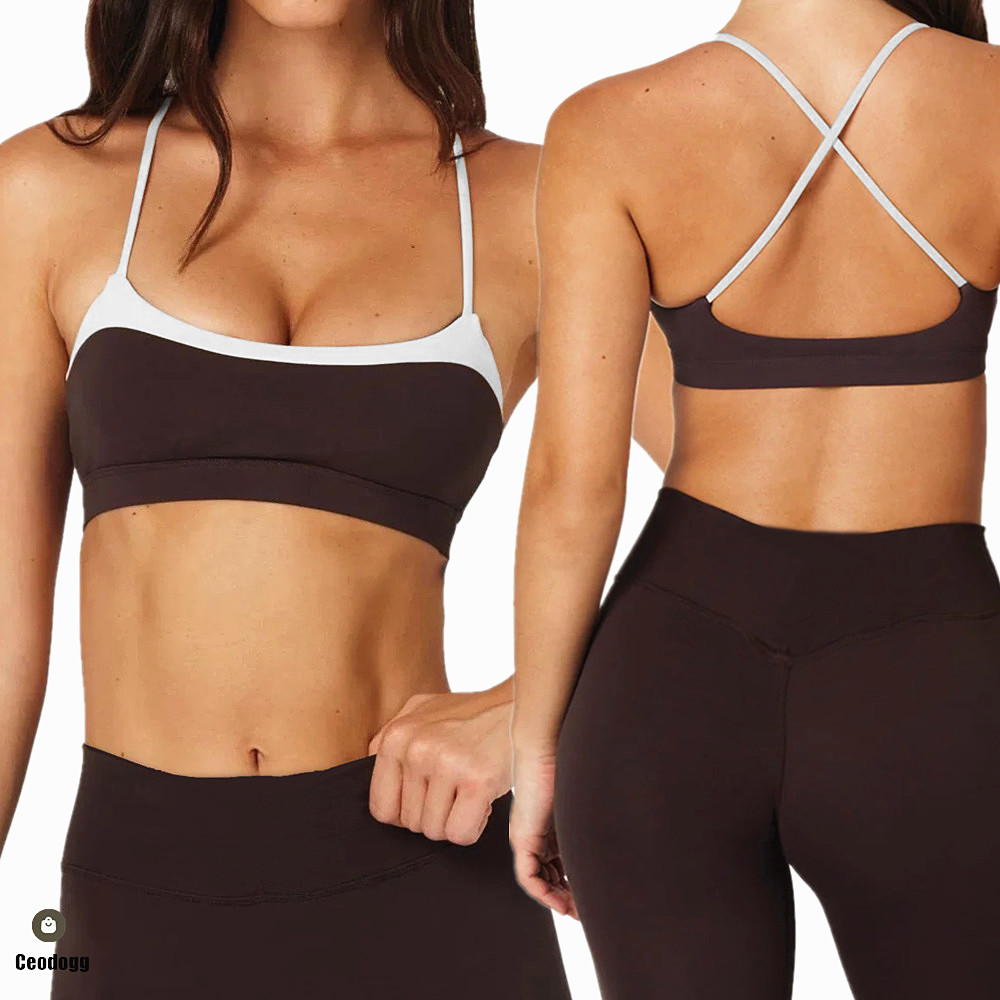 Pilates In Yoga Pants - パッドヨガブラジャー女性用パンツランニングショーツコントラストトリムハイウエストスクワットプルーフレギンスジム衣装ピラティスウェア XP182