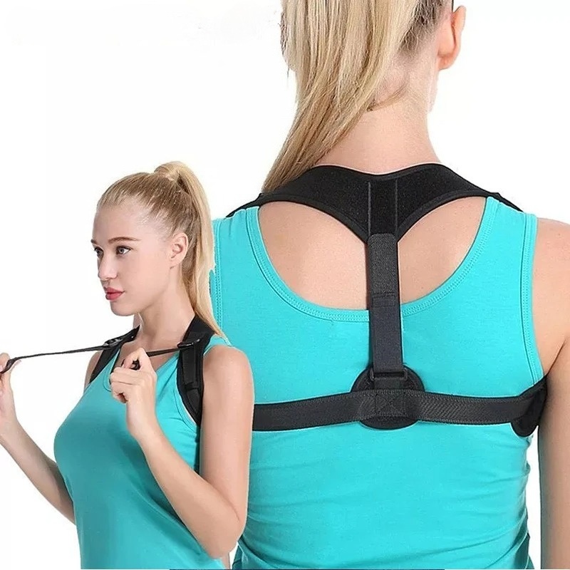 背中の姿勢コレクター肩腰椎ブレース脊椎サポートベルト調節可能 - Posture Pole Corrector のレビューと価格