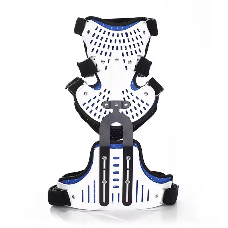 調整可能な頸椎カラー脊椎胸部装具、頭胸部ネック固定ブレース、 - Posture Pole Corrector のレビューと価格