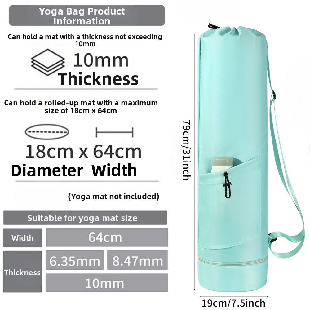 大容量ヨガマット収納バッグ防水巾着フィットネスマットキャリア - Yoga Mat Bag Carrier のレビューと価格