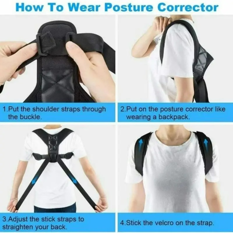背中の姿勢矯正ベルト,後弯防止,座位,ユニセックス,通気性の - Posture Pole Corrector のレビューと価格