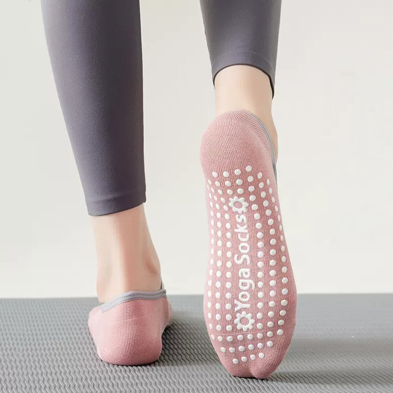 通気性タオル底ヨガソックス女性シリコーンノンスリップ包帯ピラ - Pilates Yoga Grip Socks のレビューと価格