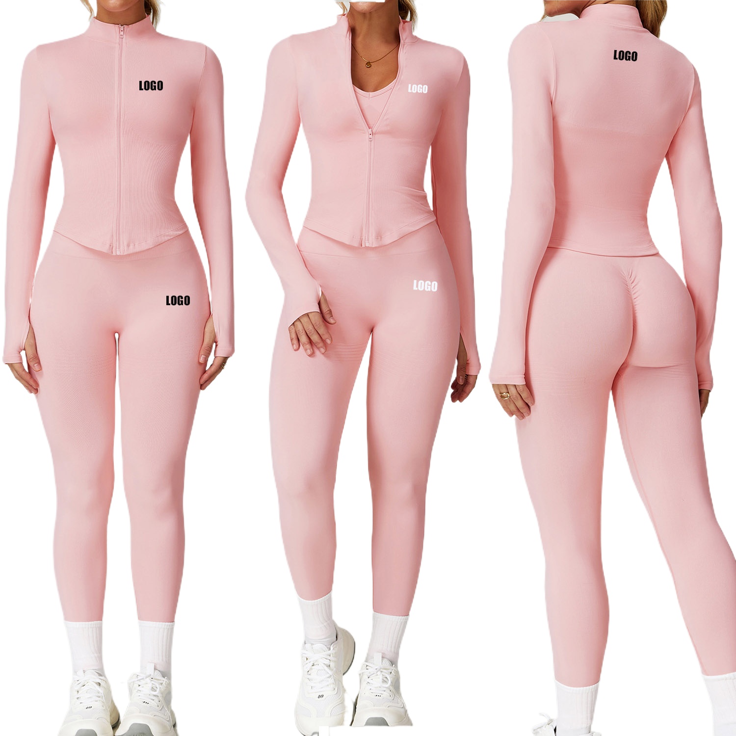 カスタムロゴ入りレディースシームレスヨガスポーツウェア、糸入 - Pilates Yoga Gear のレビューと価格