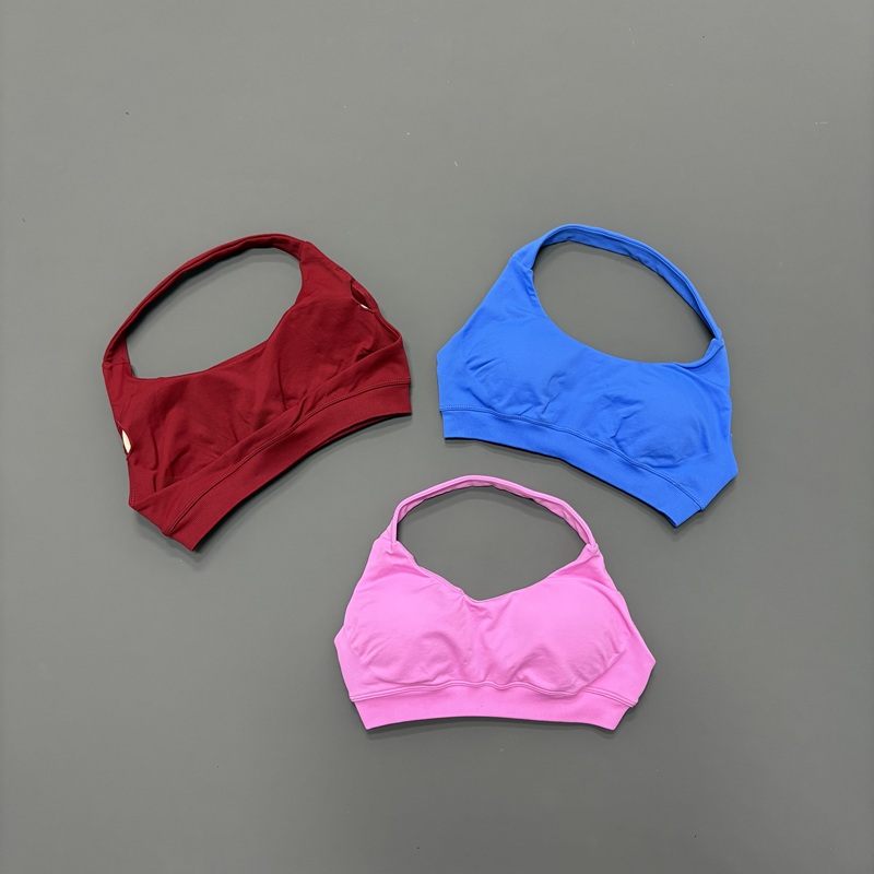 HISTELLO シームレス ホルターネック スポーツブラ  - Pilates Yoga Wrap Top のレビューと価格
