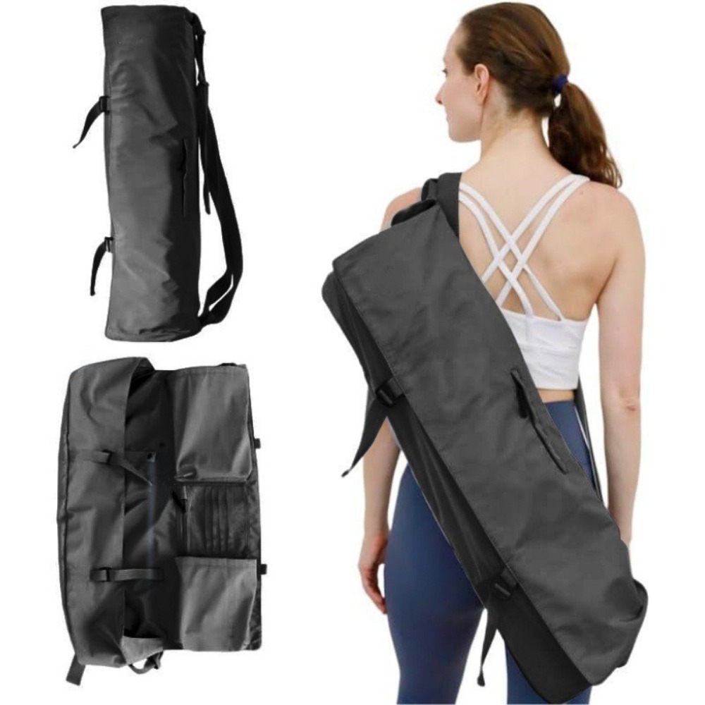 洗える防水ヨガマットバッグ、調節可能なショルダーストラップ付 - Yoga Mat Bag Carrier のレビューと価格