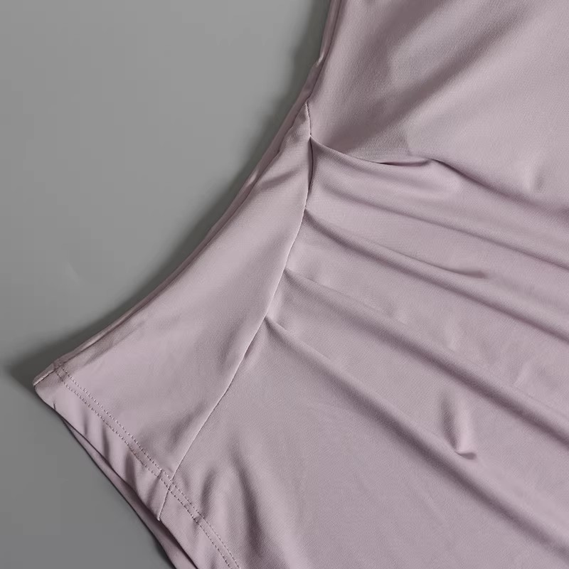 レディースヨガトップス 胸パッド付き 夏用ピラティス トレー - Pilates Yoga Wrap Top のレビューと価格