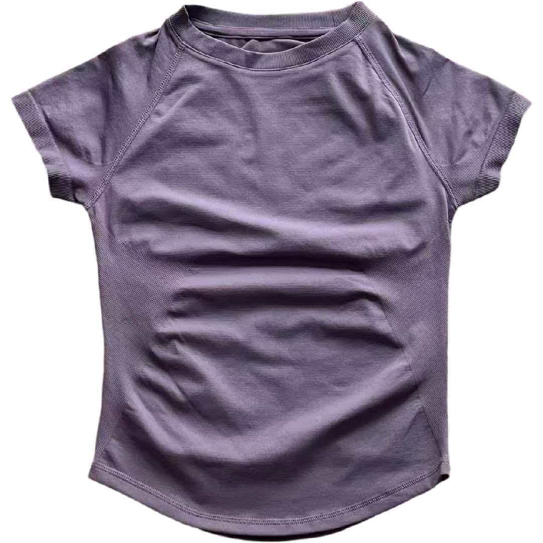 レディース 1DF-LO 1YNE-GO スポーツ半袖シーム - Pilates Yoga Wrap Top のレビューと価格
