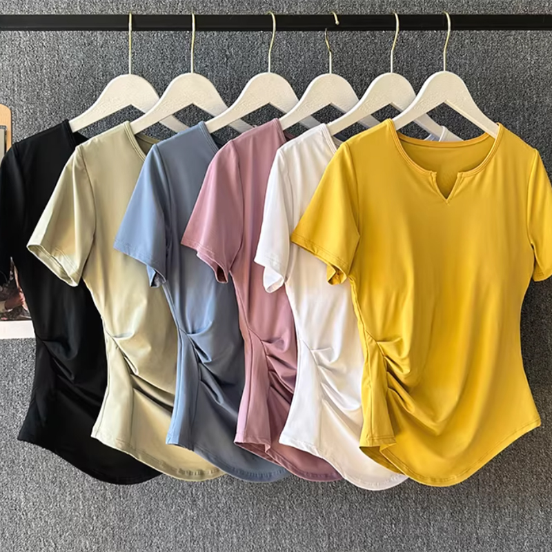 女性用ヨガウェア 夏用ピラティストレーニングフィットネストッ - Pilates Yoga Gear のレビューと価格