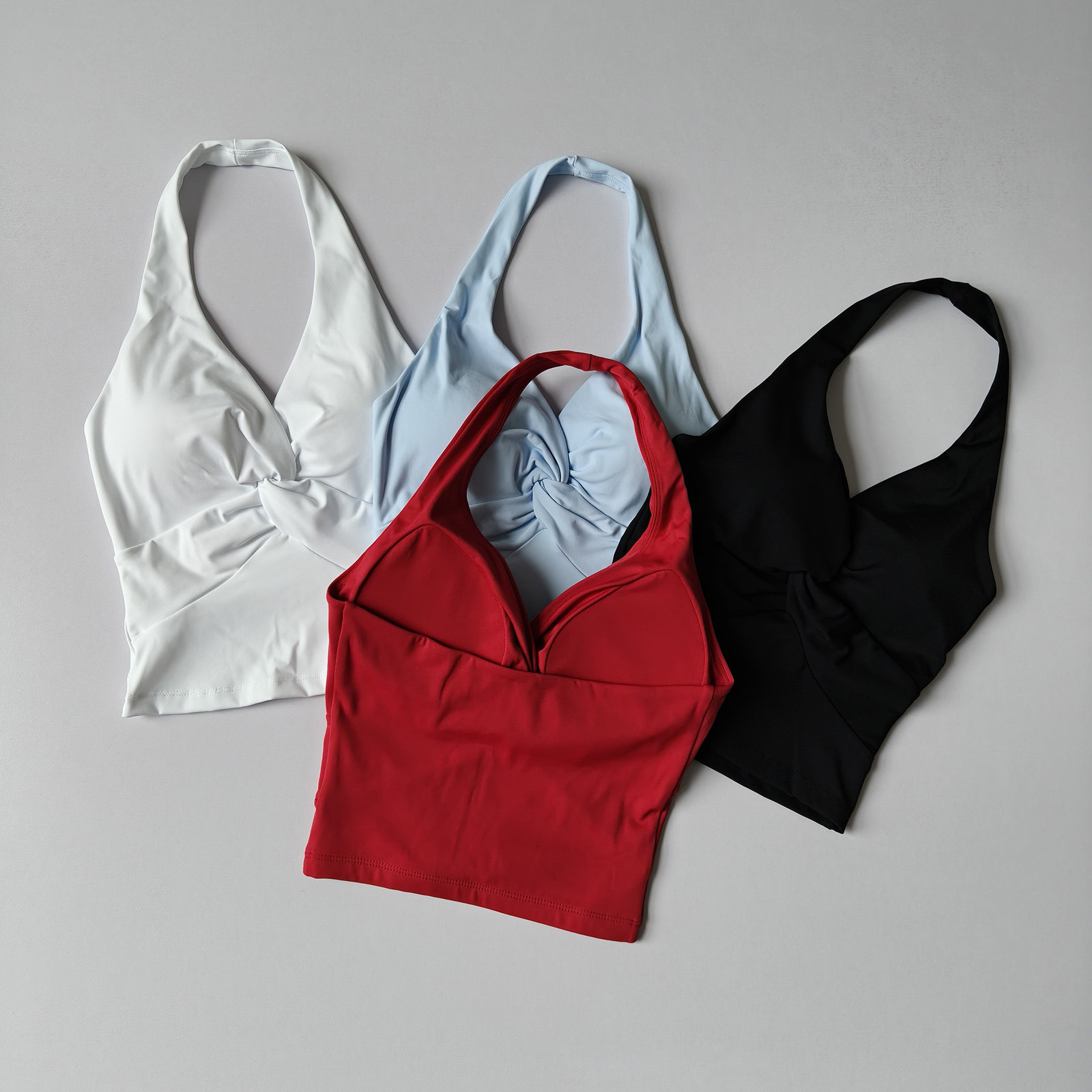ネックラインストラップレスワンピーススポーツブラピラティスト - Pilates Yoga Wrap Top のレビューと価格