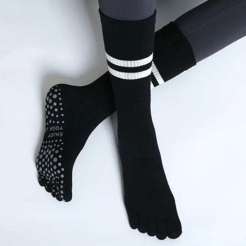 ハーフチューブヨガソックス,通気性,滑り止め,5本の指,スポ - Pilates Yoga Grip Socks のレビューと価格