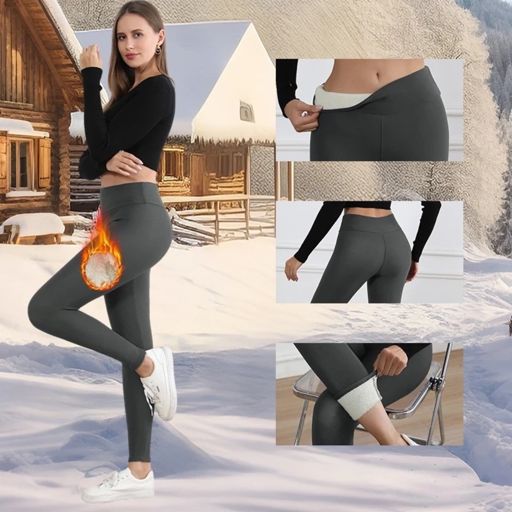 ファッションハイウエストフリースレギンス防寒弾性ベルベットタ - Pilates In Yoga Pants のレビューと価格