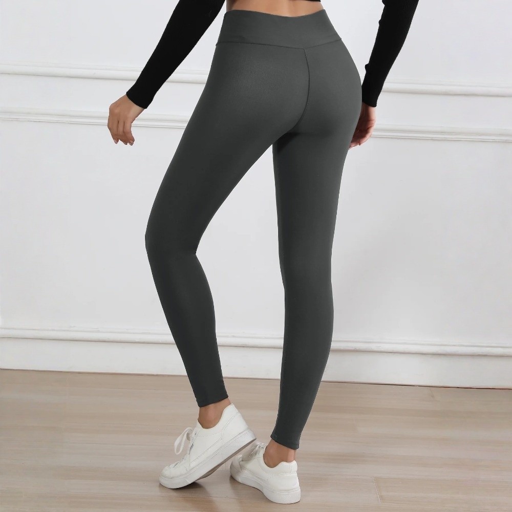 ファッションハイウエストフリースレギンス防寒弾性ベルベットタ - Pilates In Yoga Pants のレビューと価格