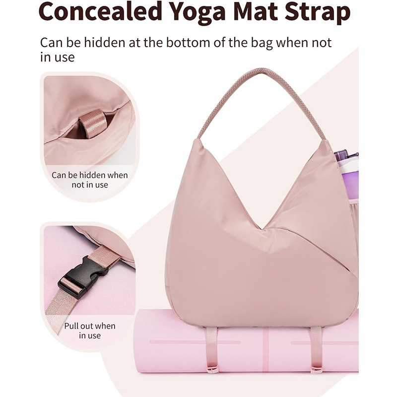    女性用ジムトートバッグ カスタムロゴ入り 耐久性のあ - Yoga Mat Bag Carrier のレビューと価格
