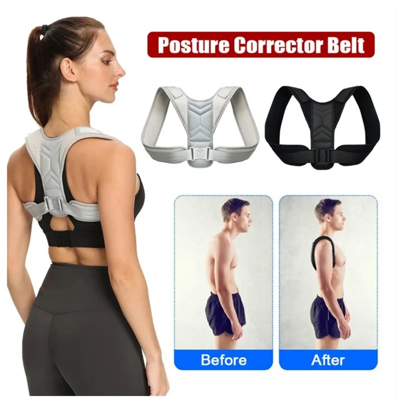 バックショルダー姿勢矯正装置調節可能なベルト鎖骨脊椎サポート - Posture Pole Corrector のレビューと価格